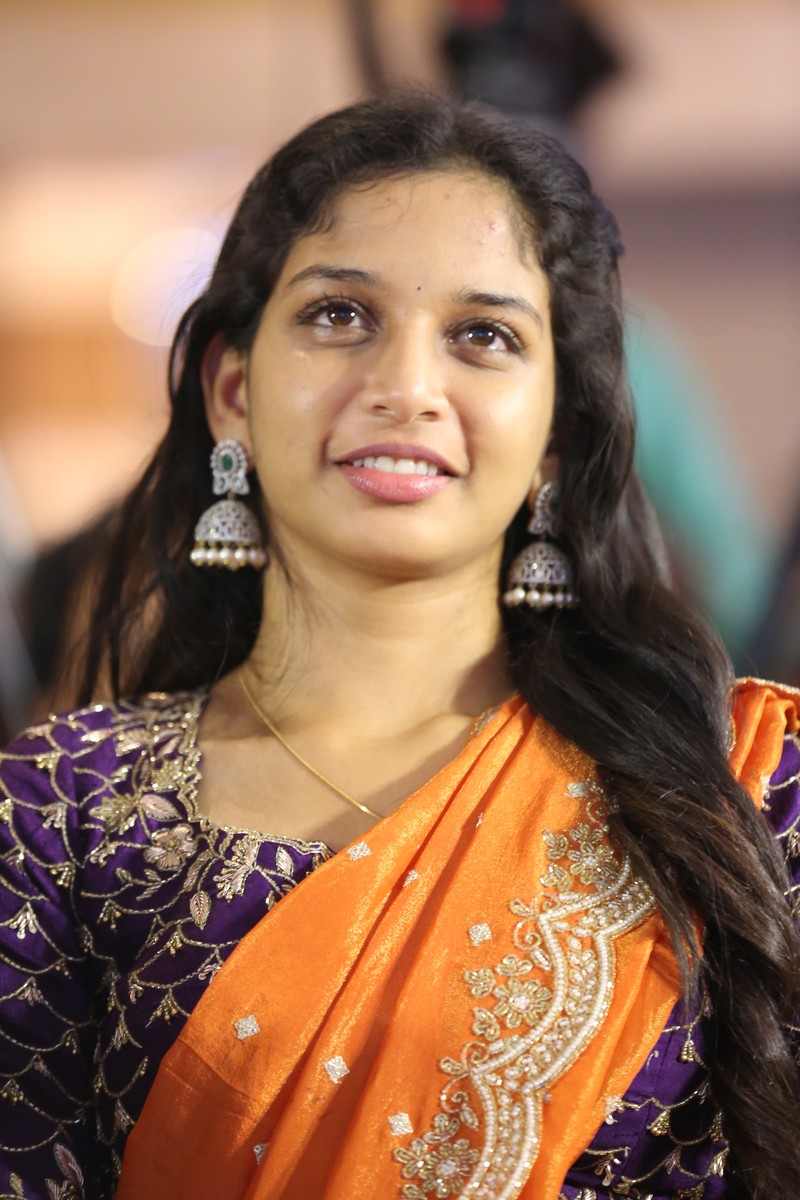 Sridevi Apalla radiant smile regal traditional attire look