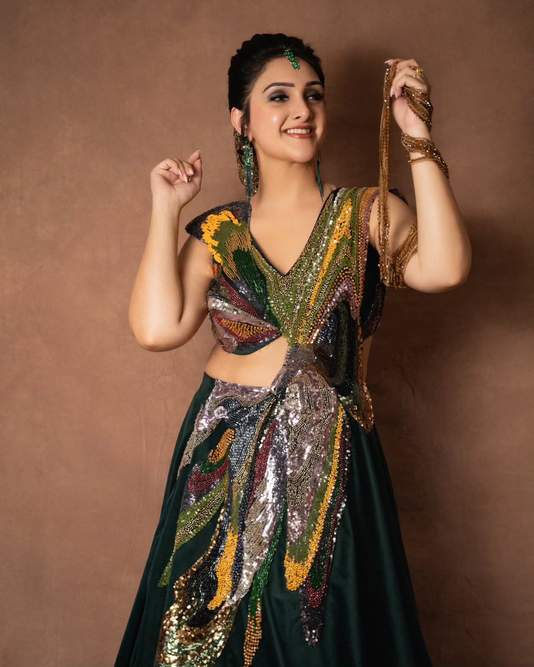 Sridevi Vijaykumar sparkling outfit confident glamorous look