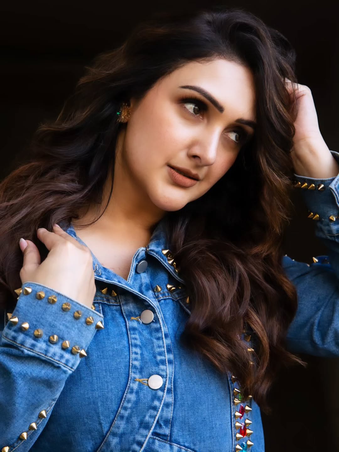Sridevi Vijaykumar studded denim stylish casual glam