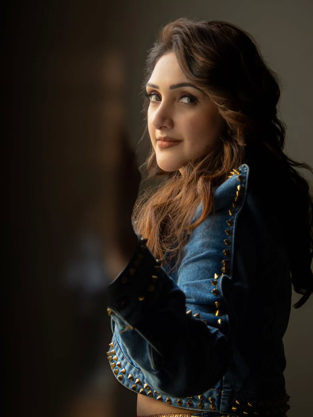 Sridevi Vijaykumar edgy denim look confident fashion pose