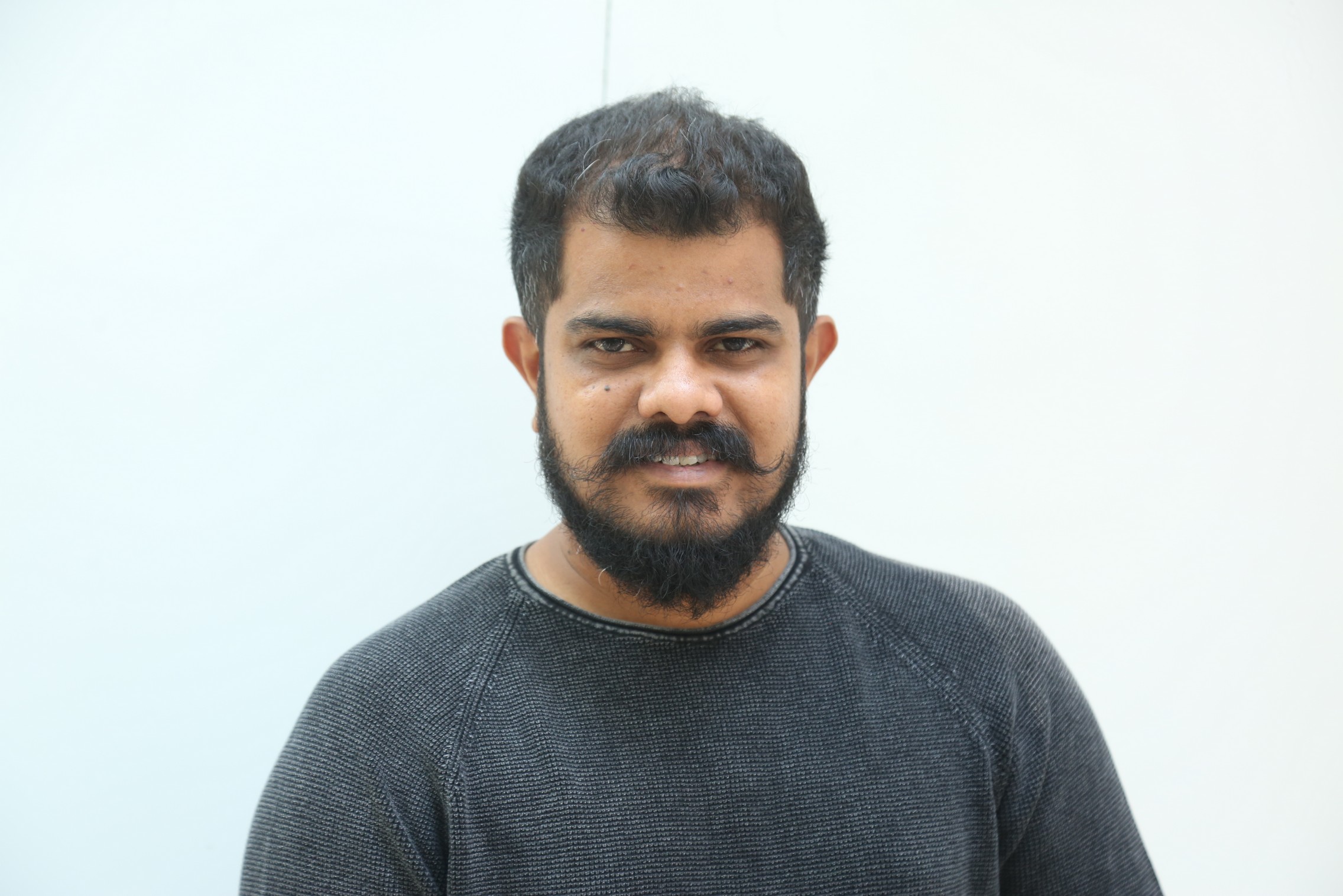 Sudhan rugged beard look with sharp style