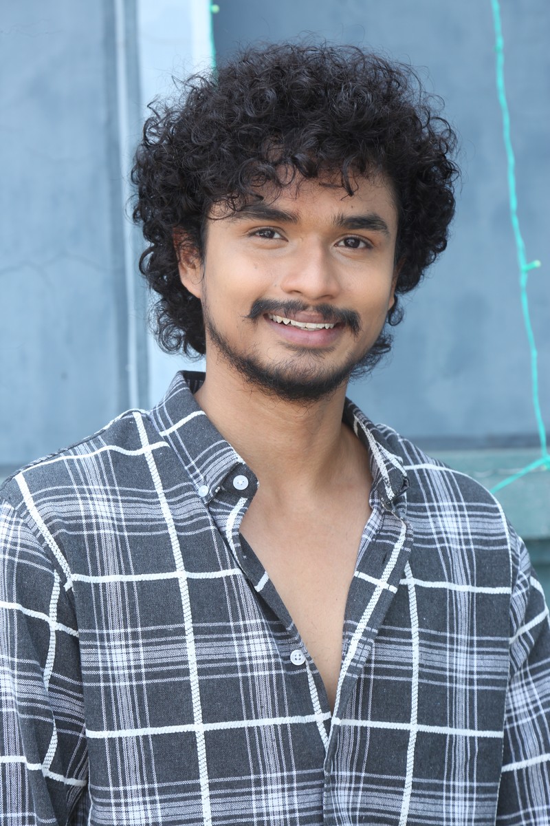 Lead actor posing during production opening ceremony