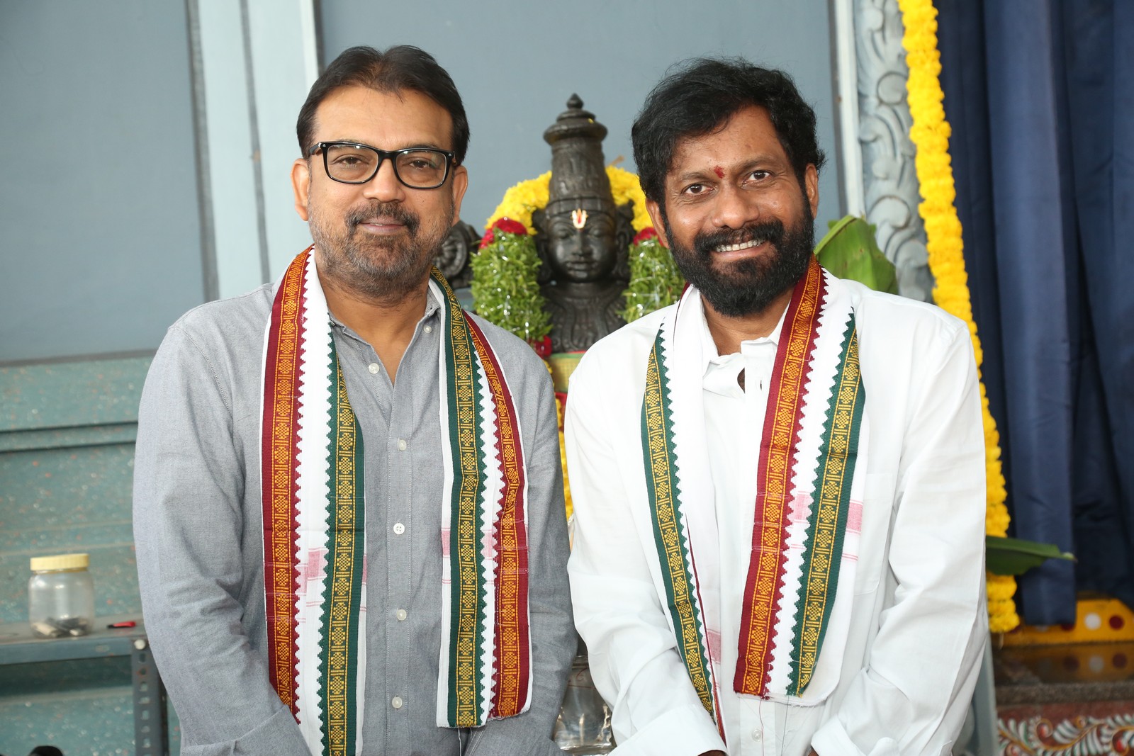 Pooja rituals at production opening event