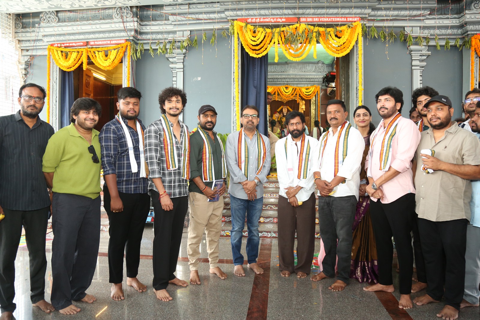 Star cast group photo at launch event