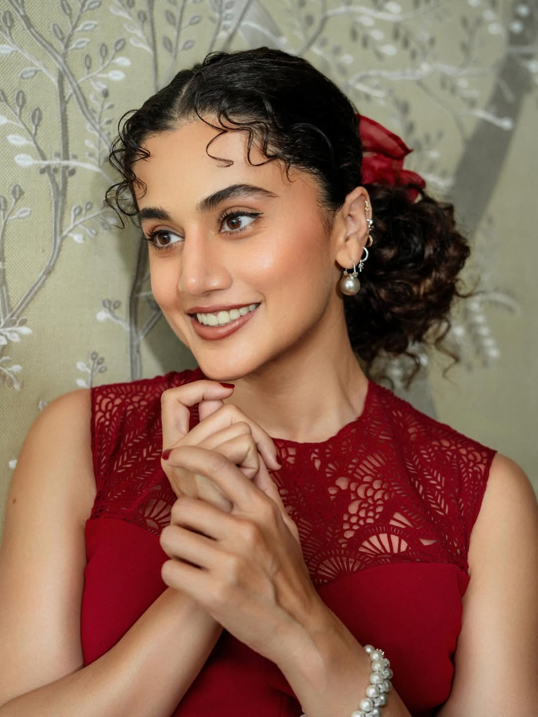 Taapsee Pannu elegant stylish look with confident smile