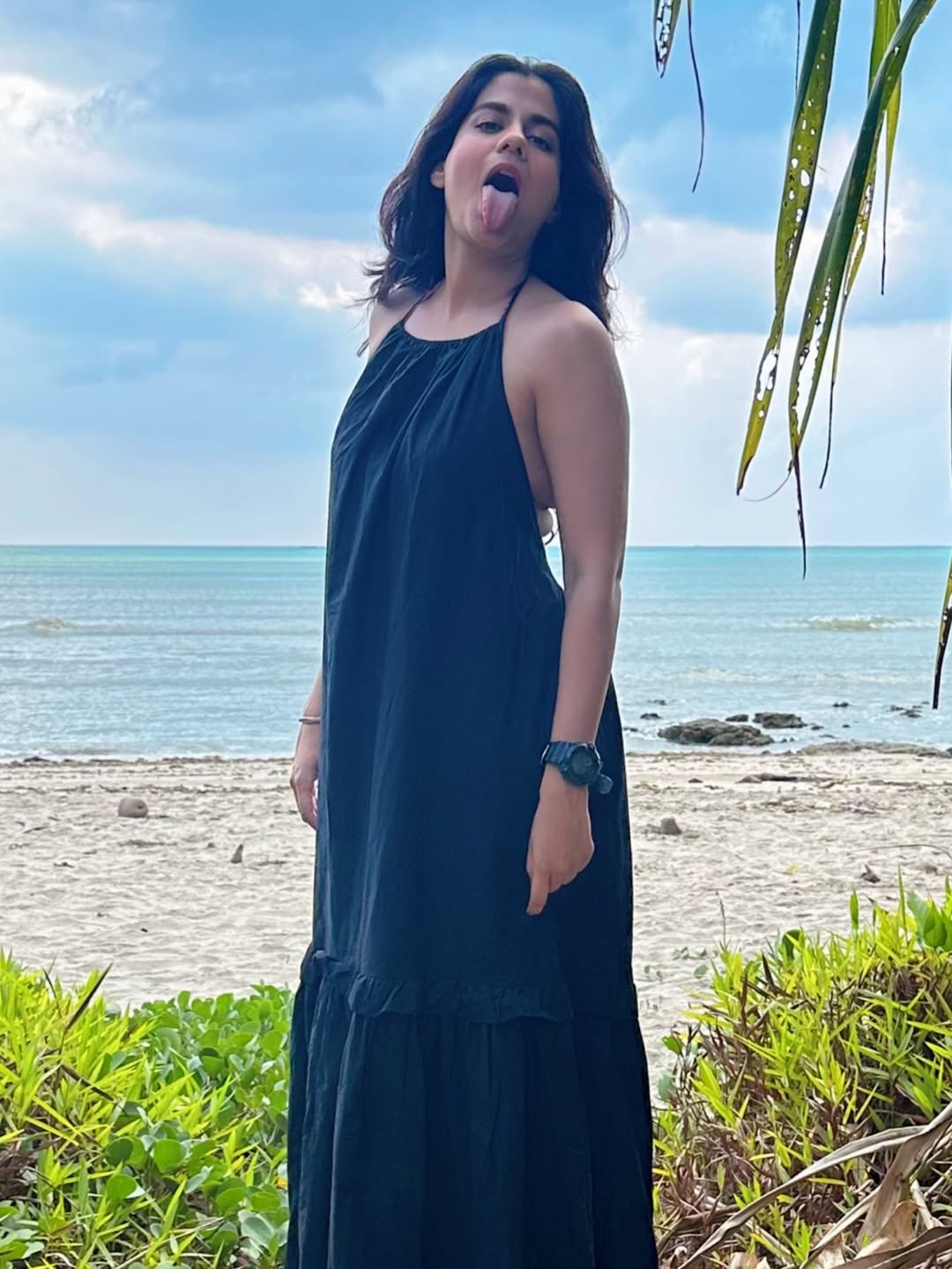 Shreya Dhan beach photos