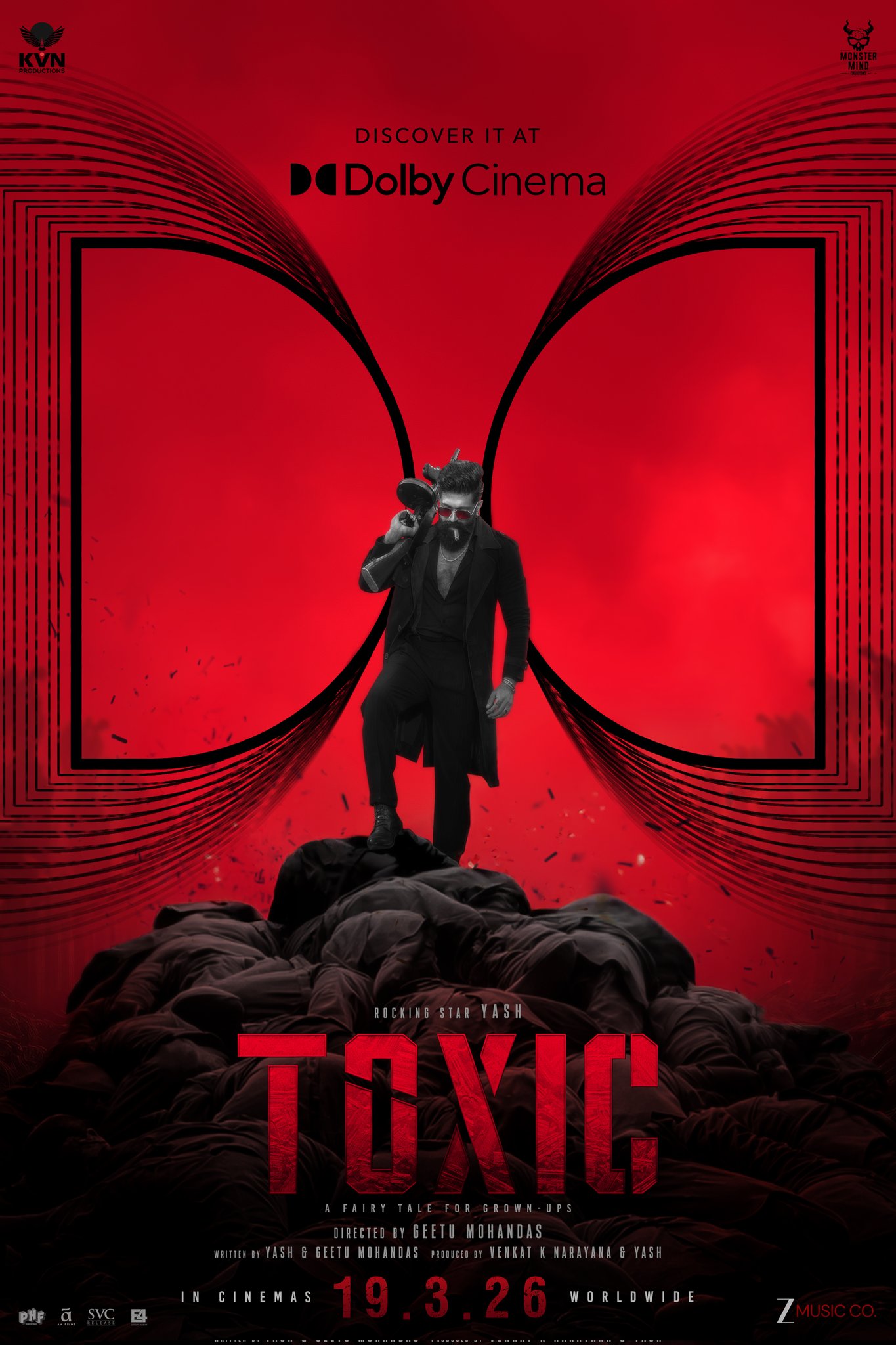 Toxic movie Dolby Cinema immersive visual experience poster