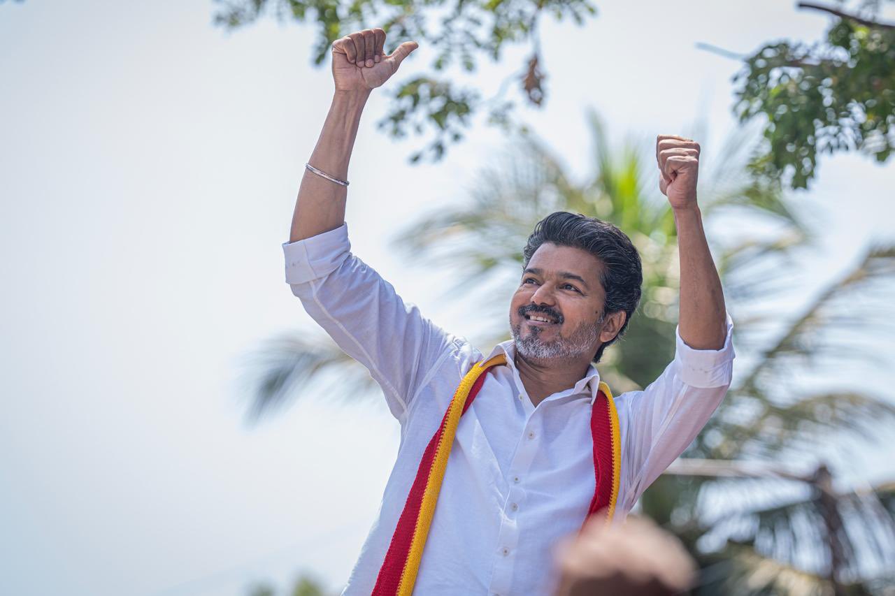TVK Leader Vijay Campaign Stills