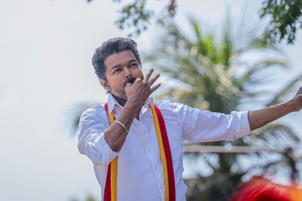 TVK Leader Vijay Campaign Stills