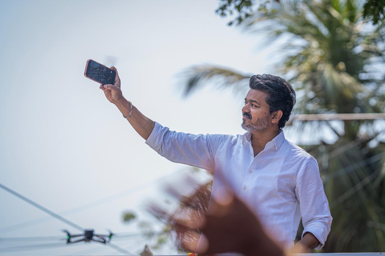 TVK Leader Vijay Campaign Stills