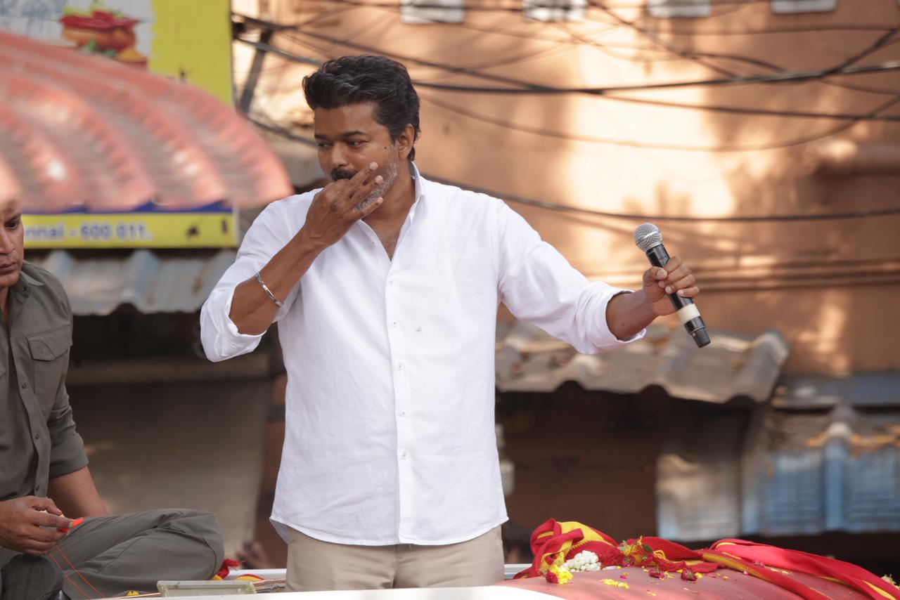 TVK Leader Vijay Campaign Stills