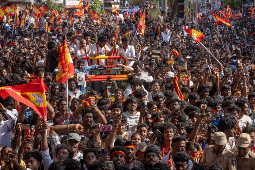 TVK Leader Vijay Campaign Stills