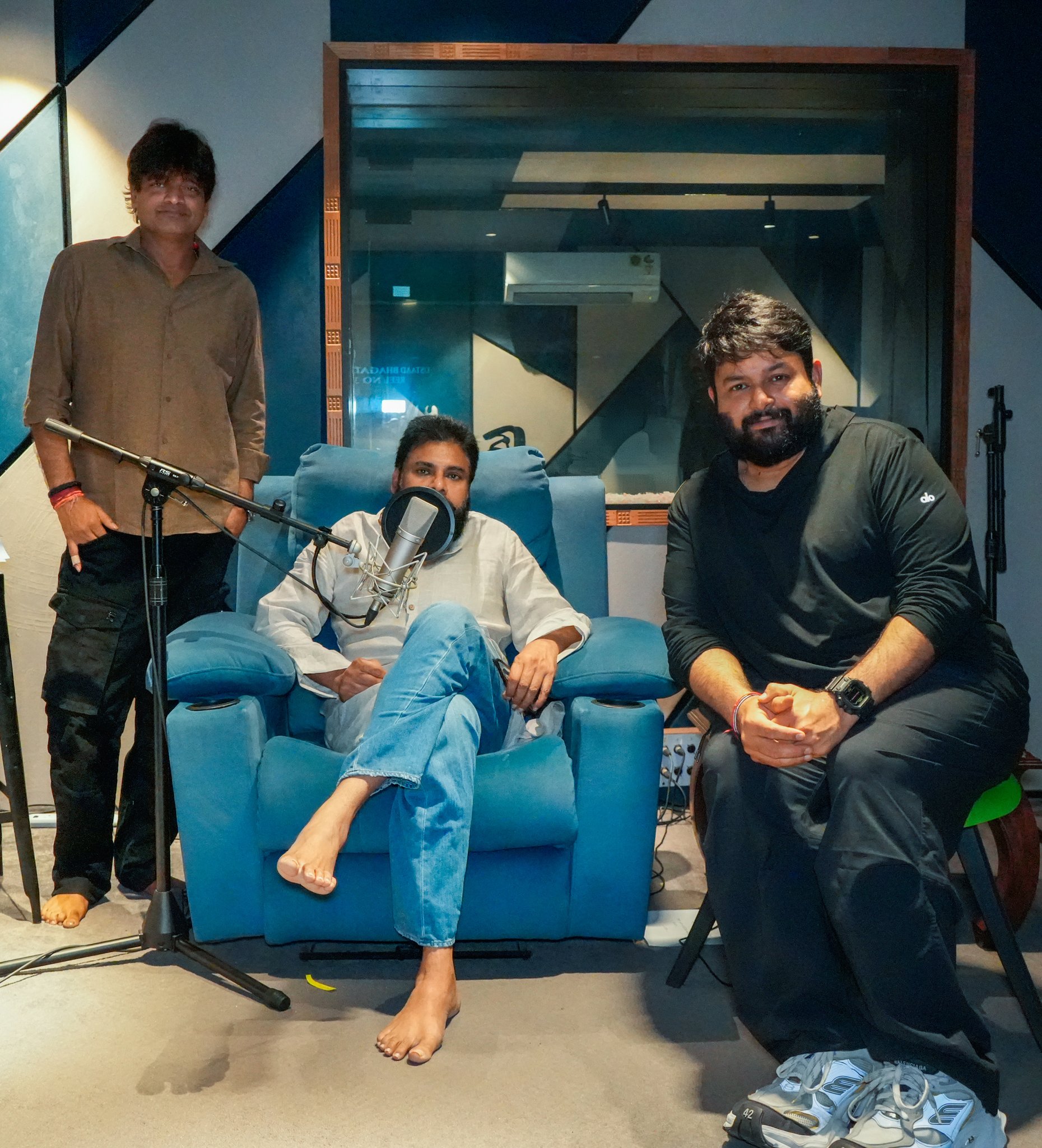 Pawan Kalyan dubbing for Ustaad Bhagat Singh
