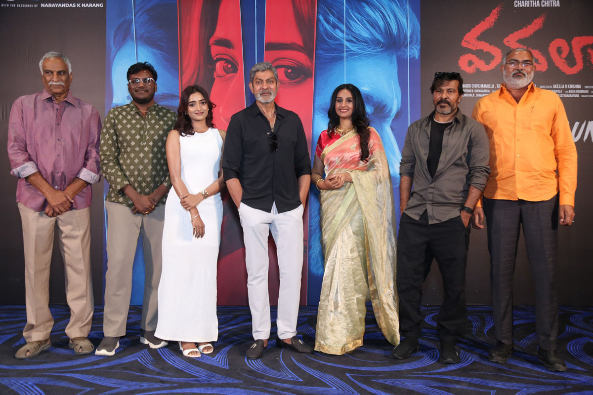 Vadhala movie team pose at glimpse launch press meet