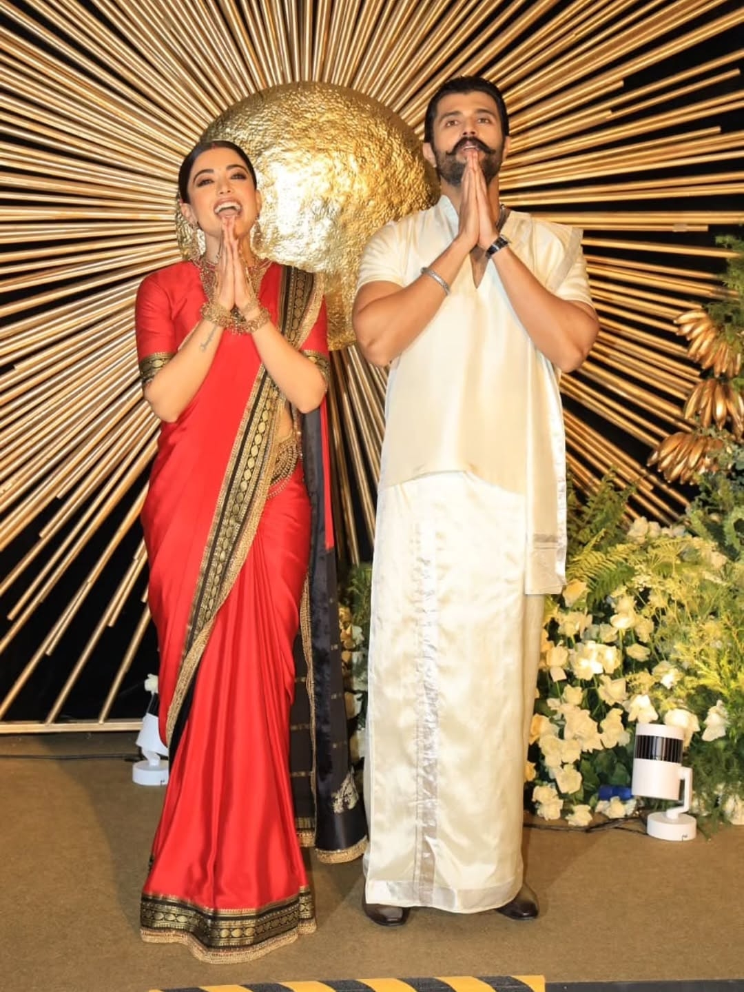 Vijay Deverakonda–Rashmika Mandanna Reception Photos: Inside the Grand Celebration in Hyderabad