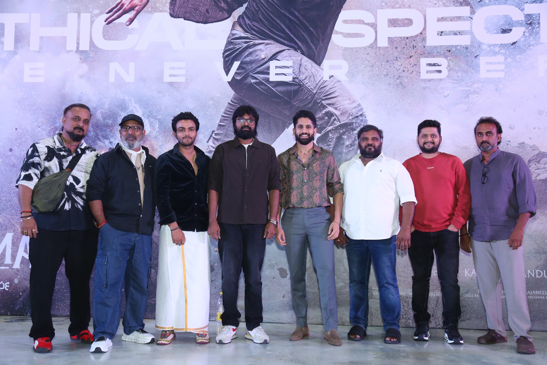 Vrushakarma team posing together during glimpse launch event