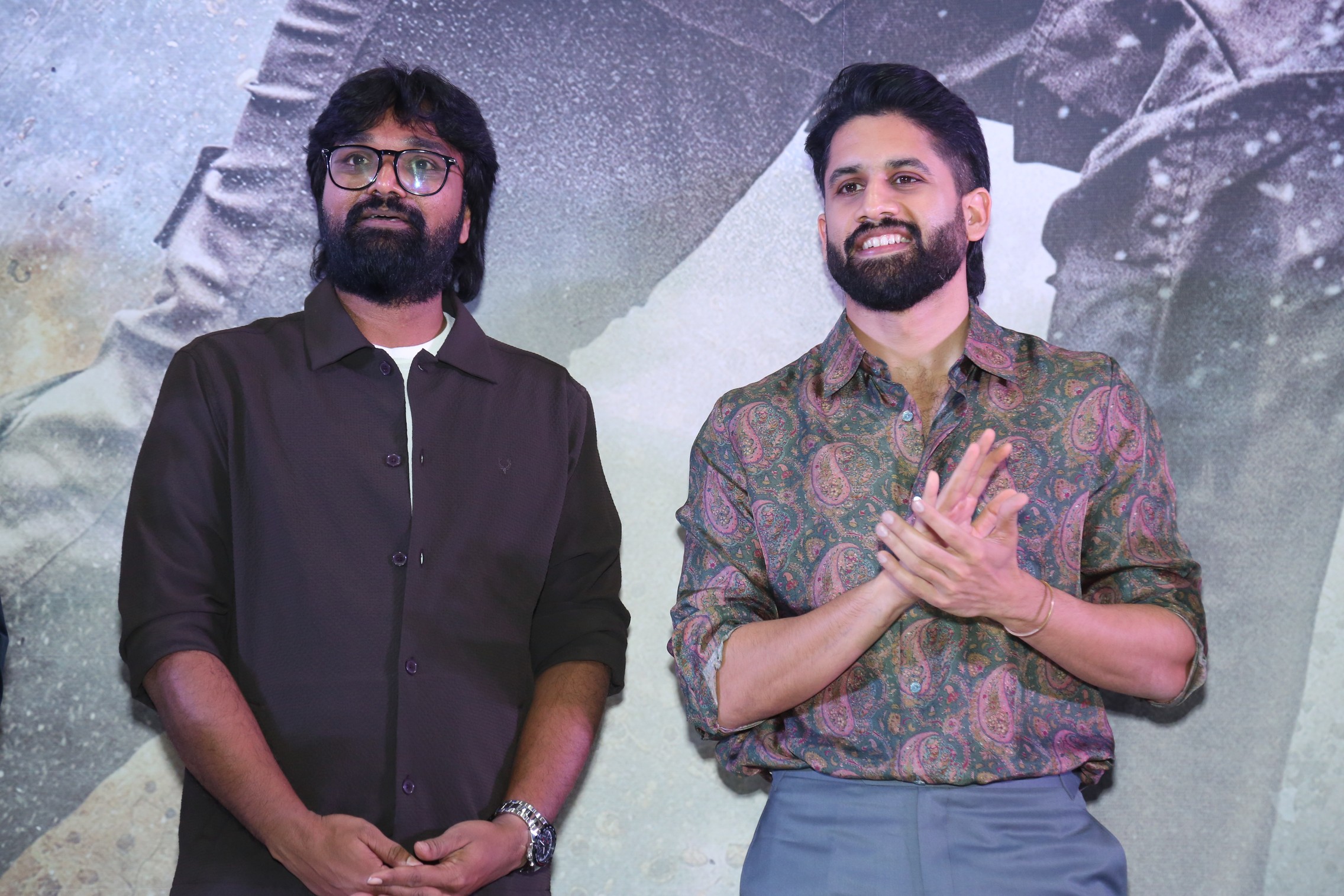 Karthik Dandu and Naga Chaitanya at Vrushakarma event