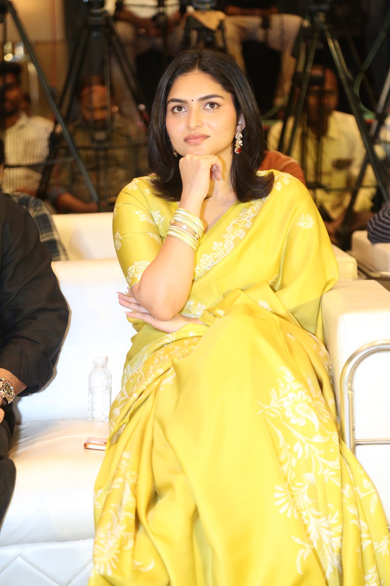 Kayadu Lohar stylish yellow ethnic wear