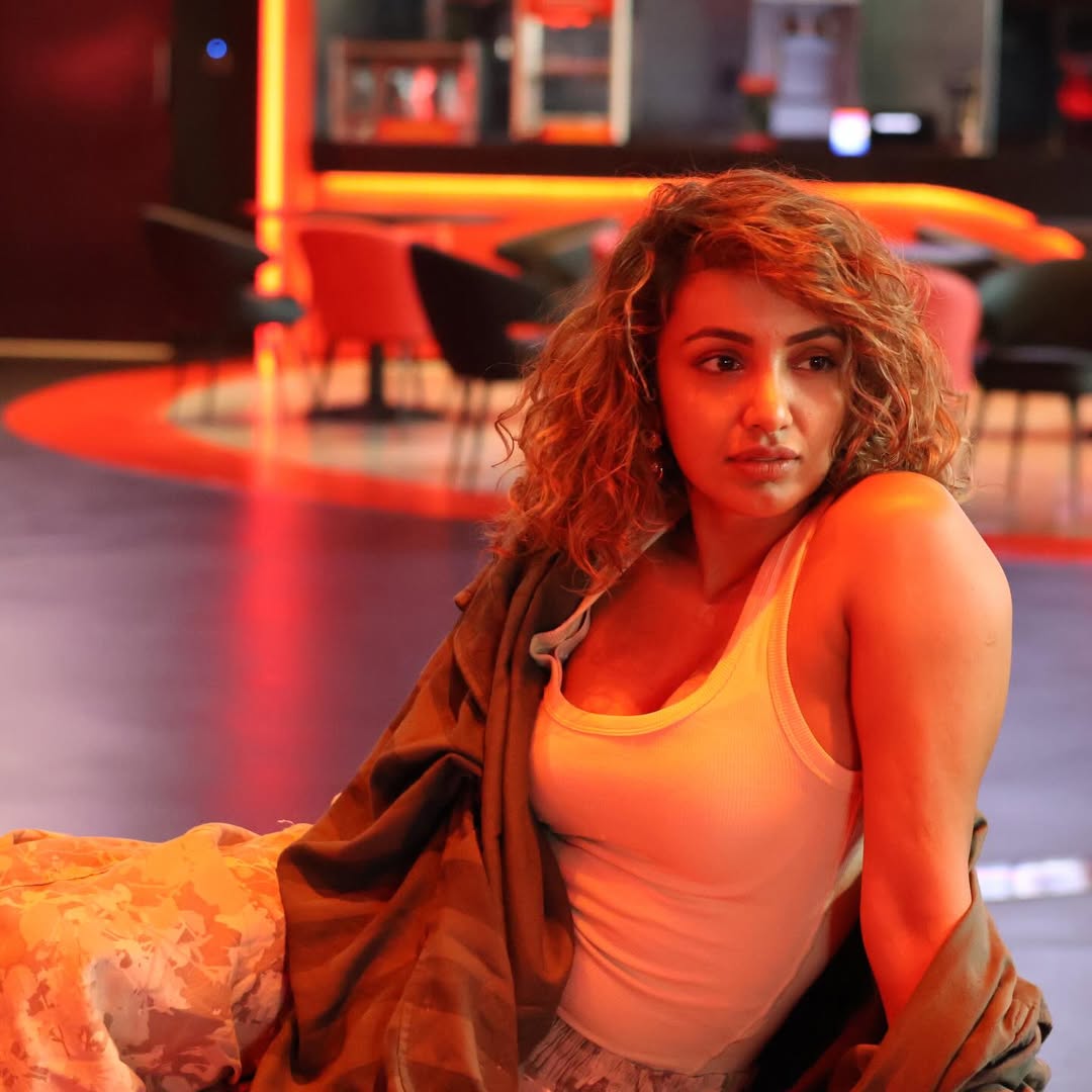 Tejaswi Madivada tank jacket casual cool outfit