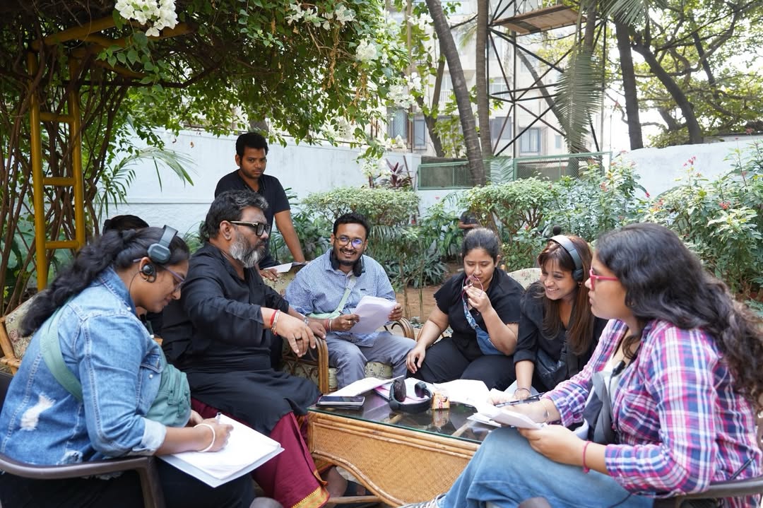 Abhijeet Warang with team behind scenes