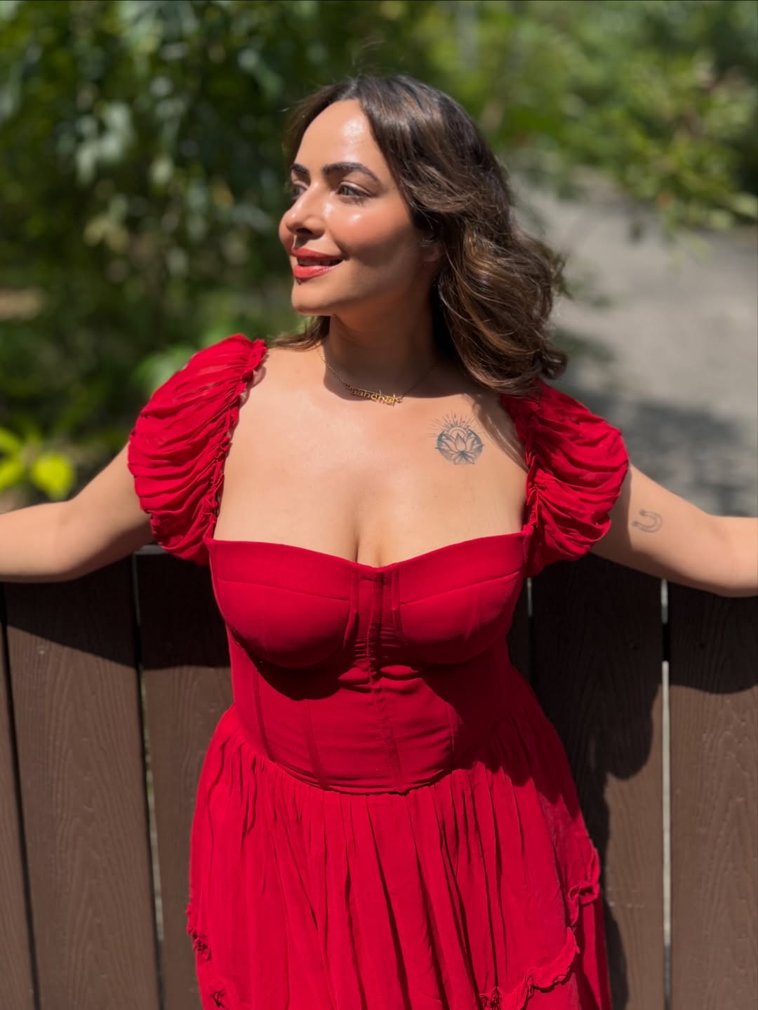 Aanchal Munjal stunning in bold red outfit