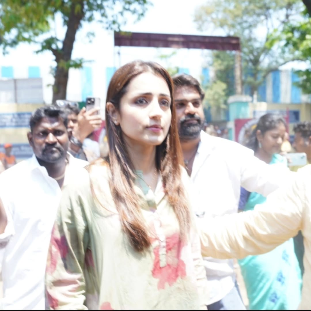Actress Trisha Photos Trending About Cast Her Vote TN Election 2026