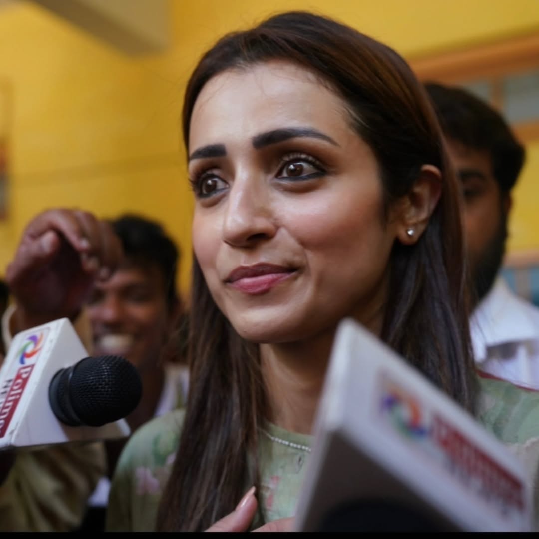 Actress Trisha Photos Trending About Cast Her Vote TN Election 2026