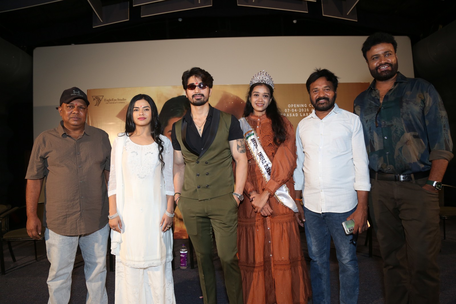 AHOM cast smiling at launch