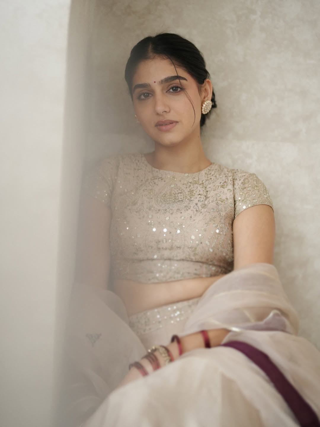 Anaswara Rajan radiant ethereal look soft glamorous styling