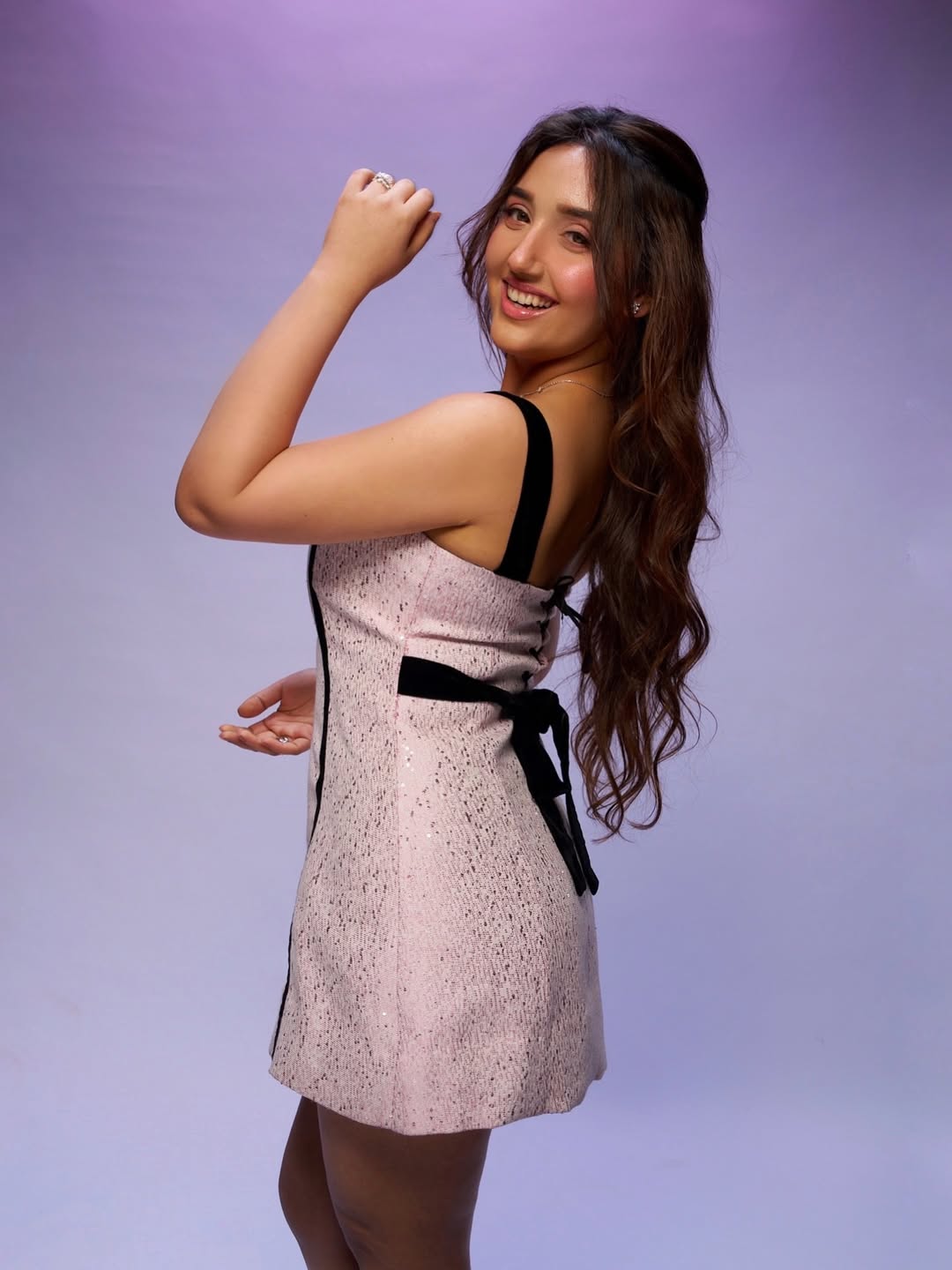 Ashnoor Kaur stylish sparkling outfit confident elegant pose