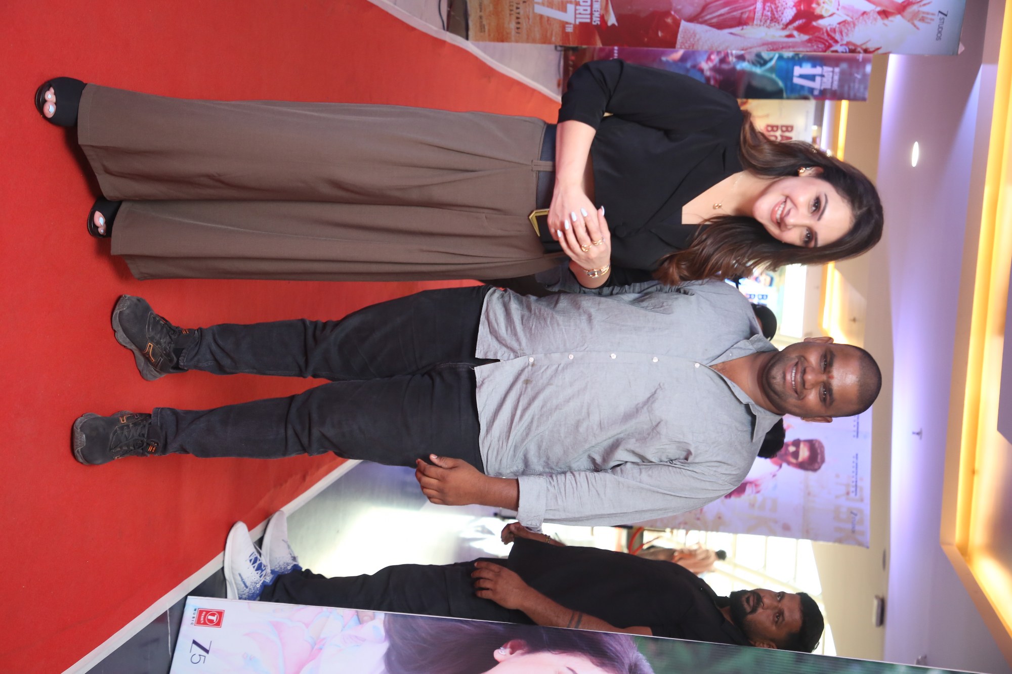 Sridevi Vijaykumar posing with team at trailer launch