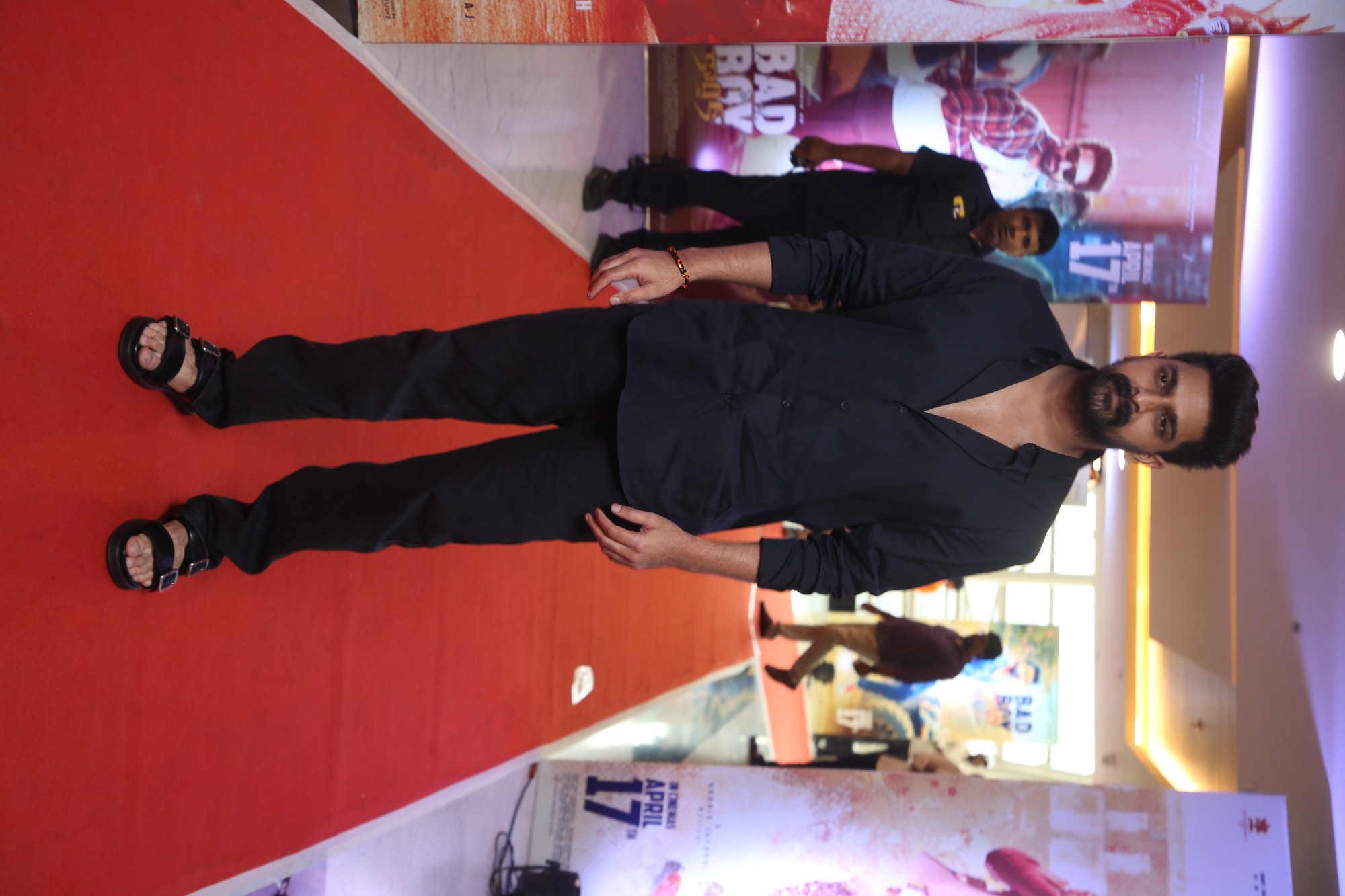 Naga Shaurya posing at Bad Boy Karthik trailer launch