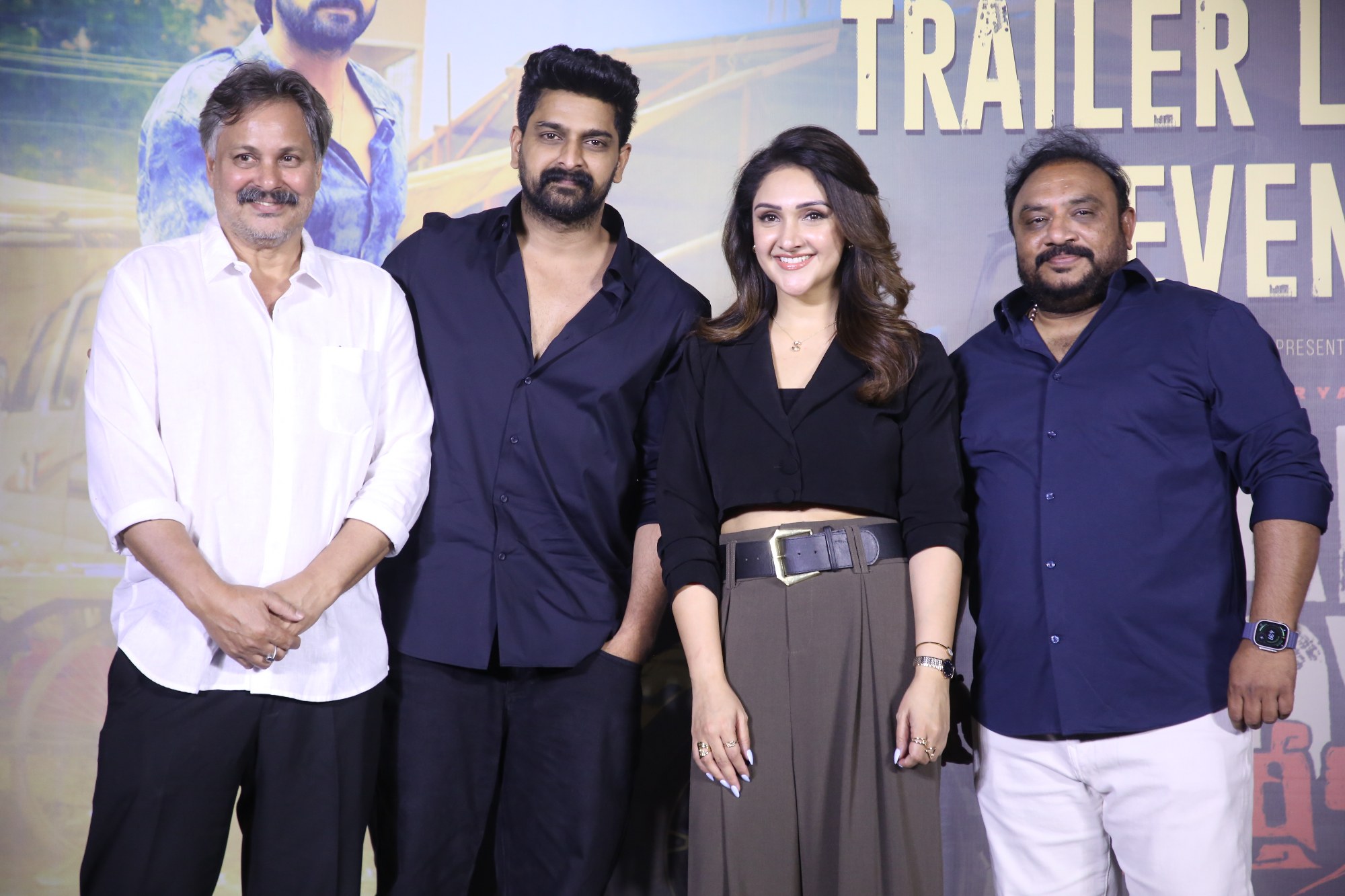 Bad Boy Karthik team group photo trailer launch