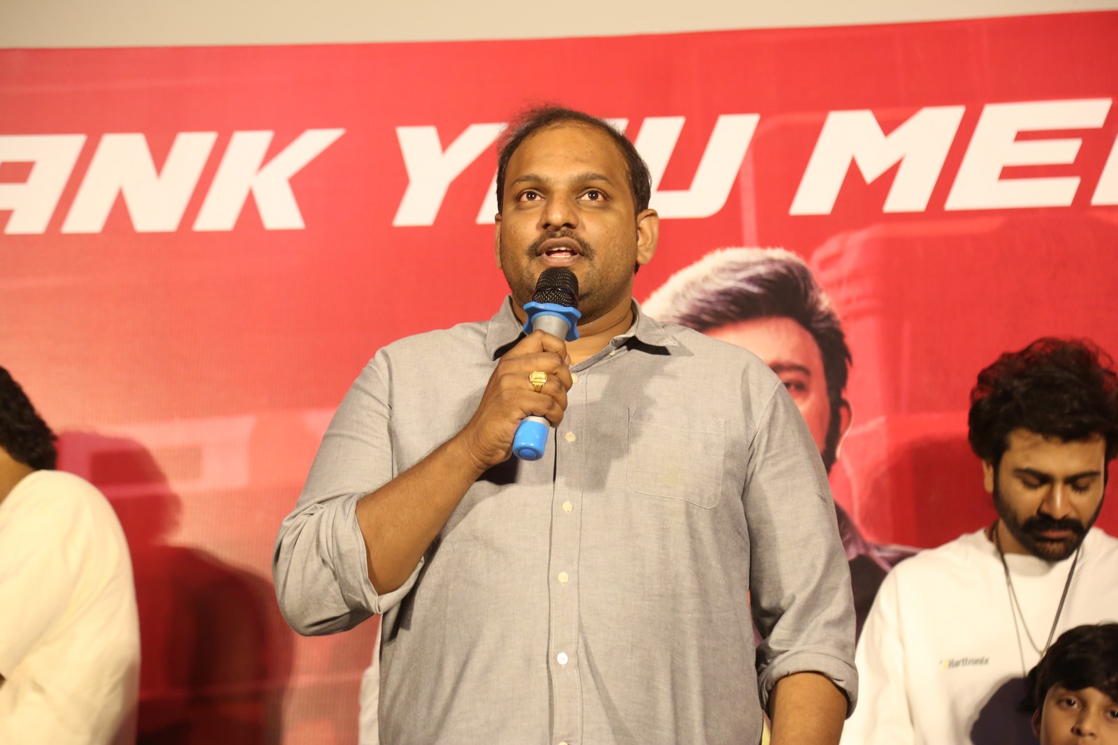 Anil Pasala speaking at Biker press meet