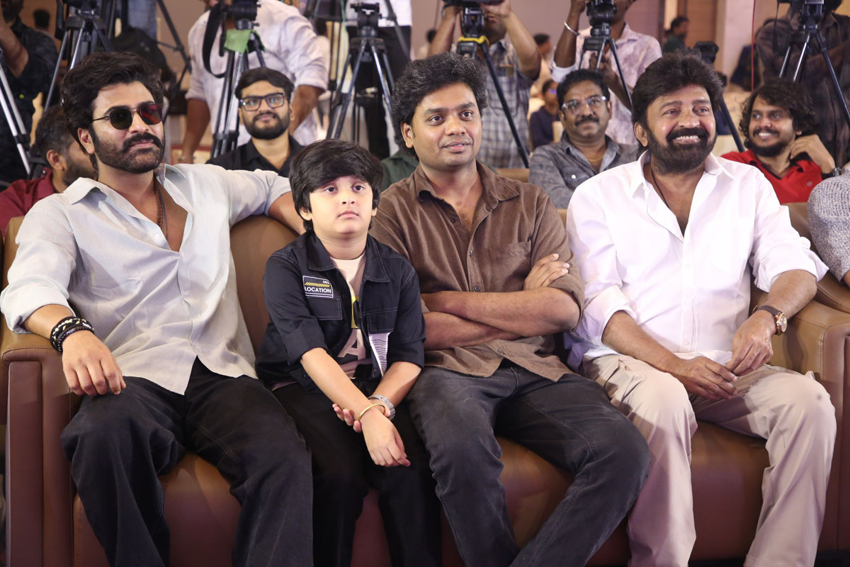 Sharwanand Abhilash Reddy Rajashekhar Shourya seated