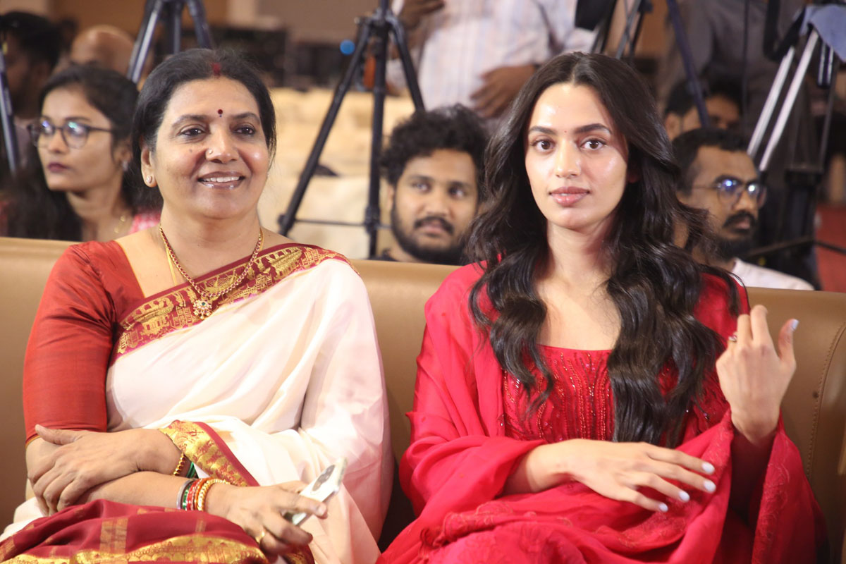 Jeevitha Rajasekhar Malvika Nair seated