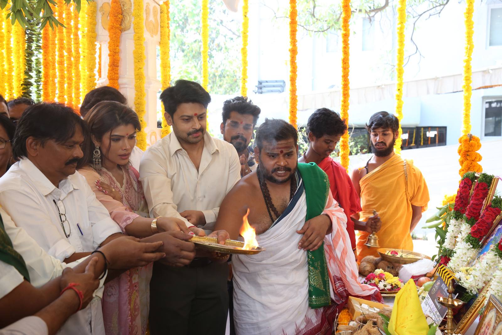 Chintamani team performing pooja ceremony
