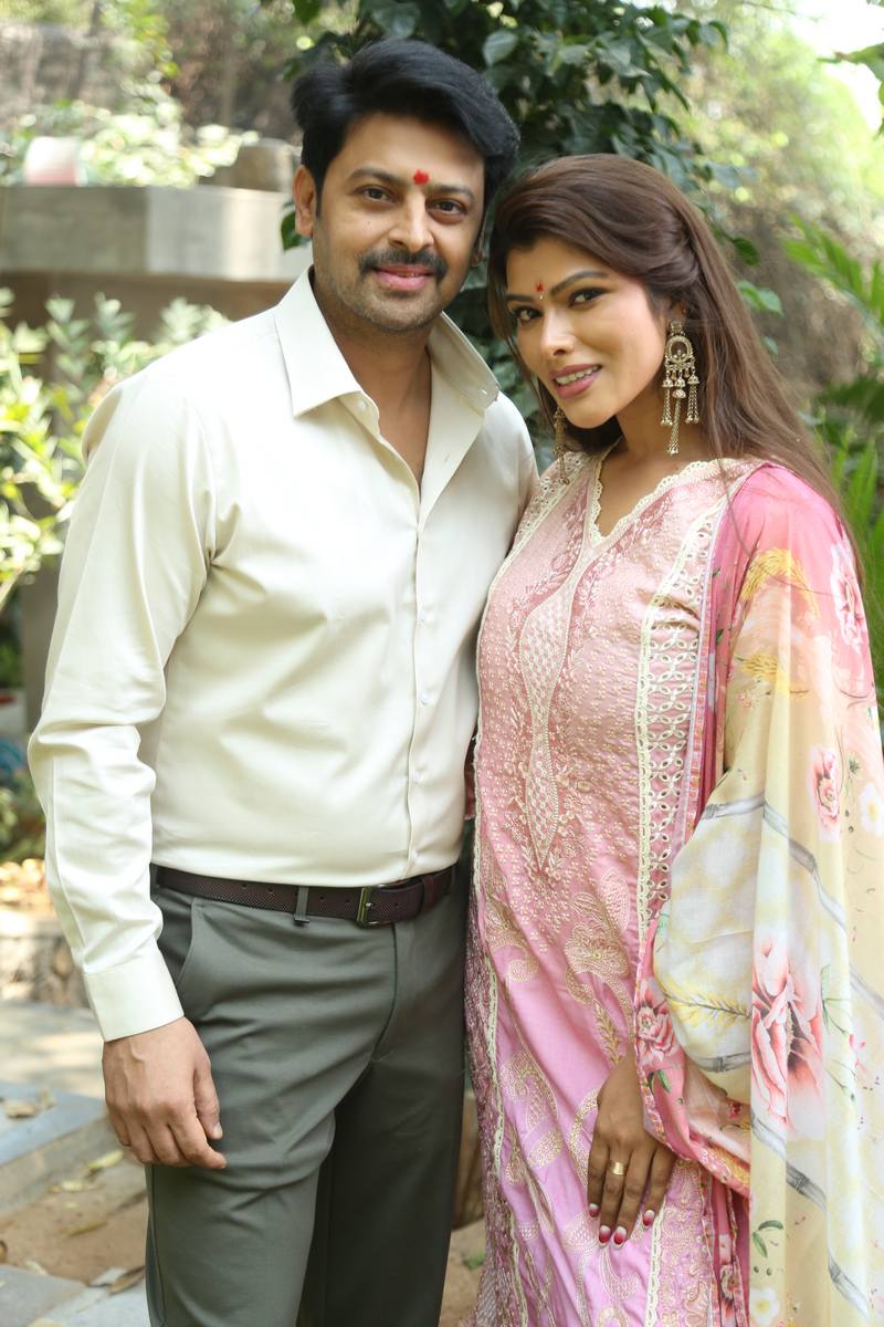 Sriram Mahima Gupta posing opening event