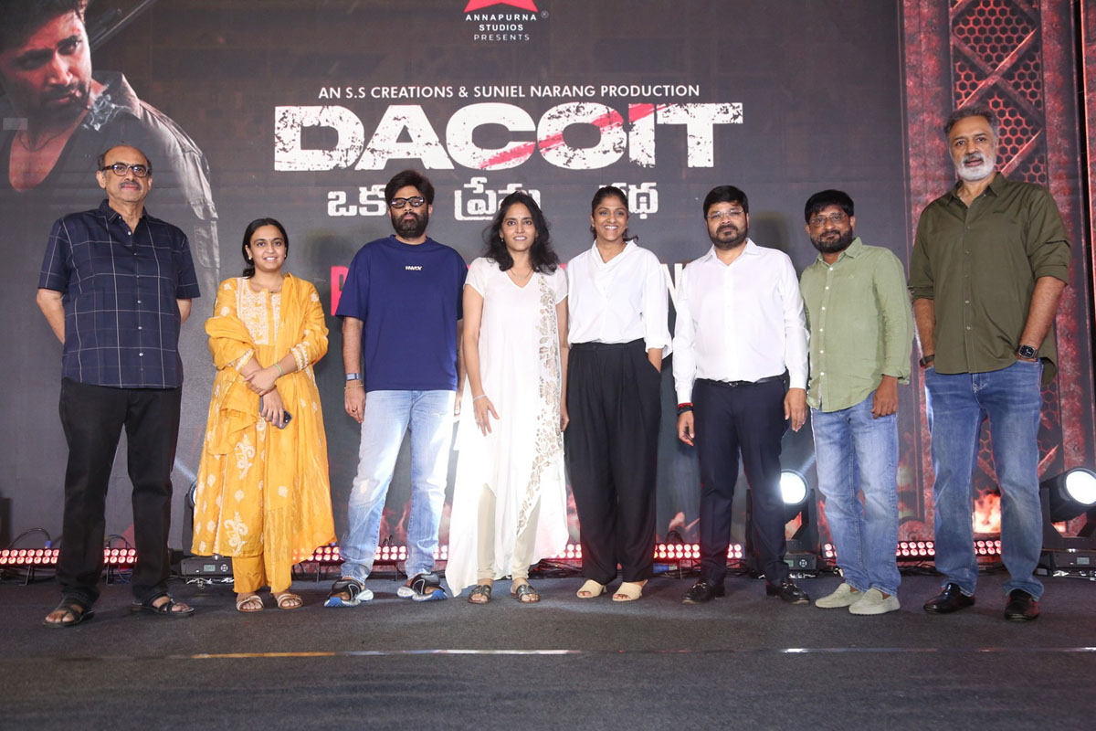 Producers group posing at Dacoit event