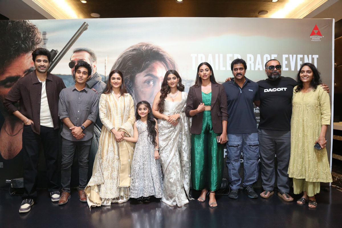 Dacoit team group media pose