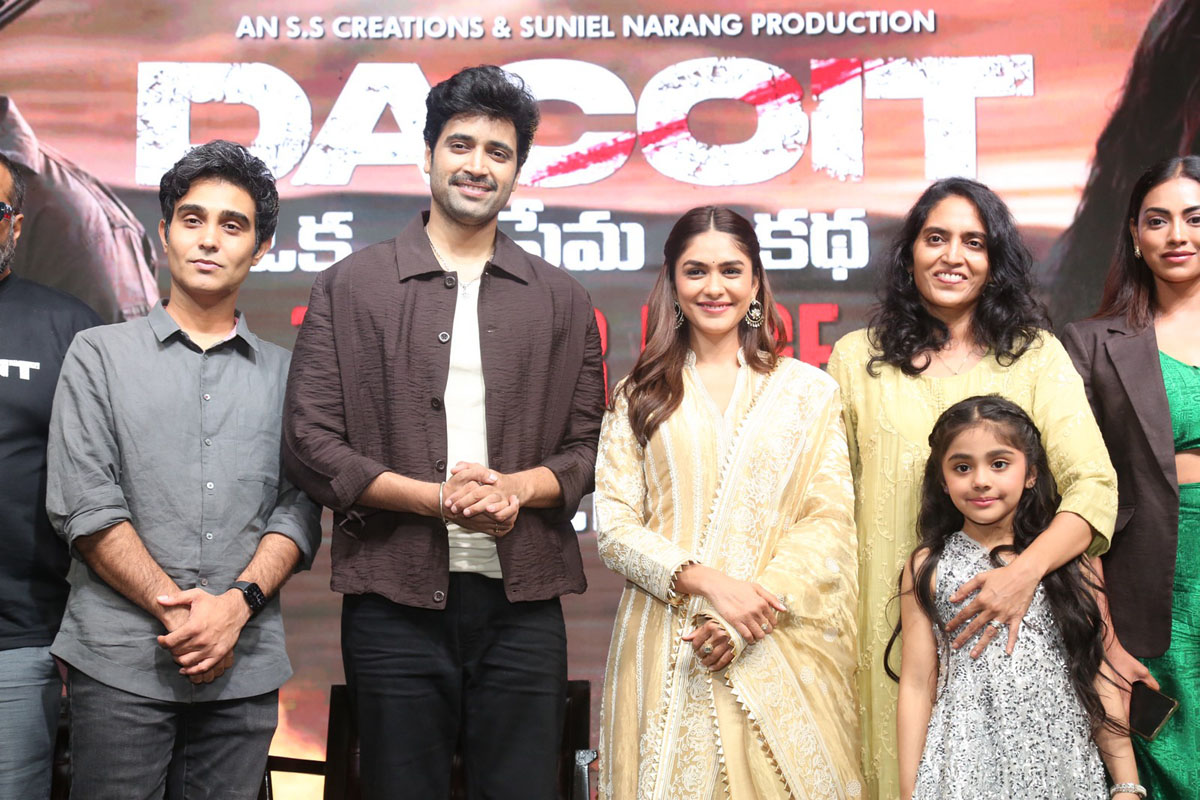 Dacoit team Shaneil Deo media pose