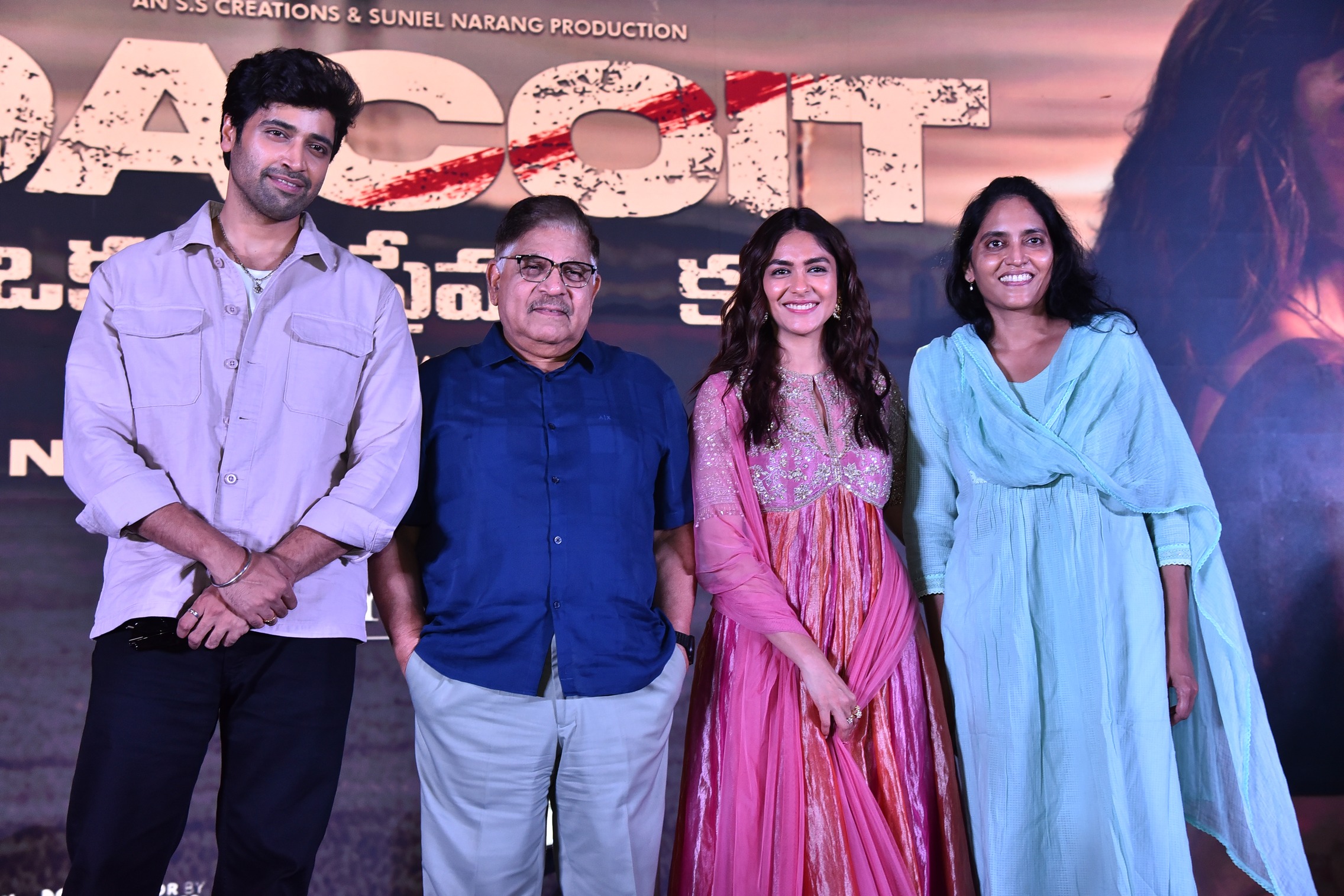 Adivi Sesh Mrunal Allu Aravind group