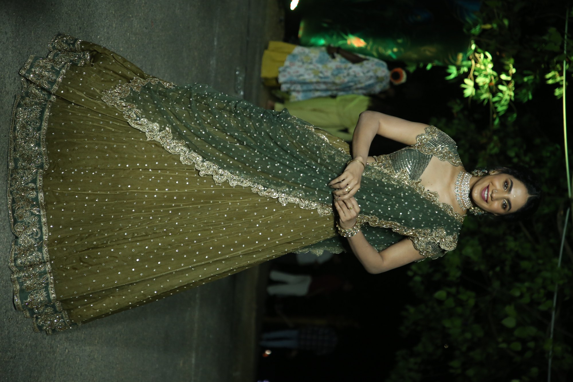 Deepa Thomas in regal outfit shining with graceful presence