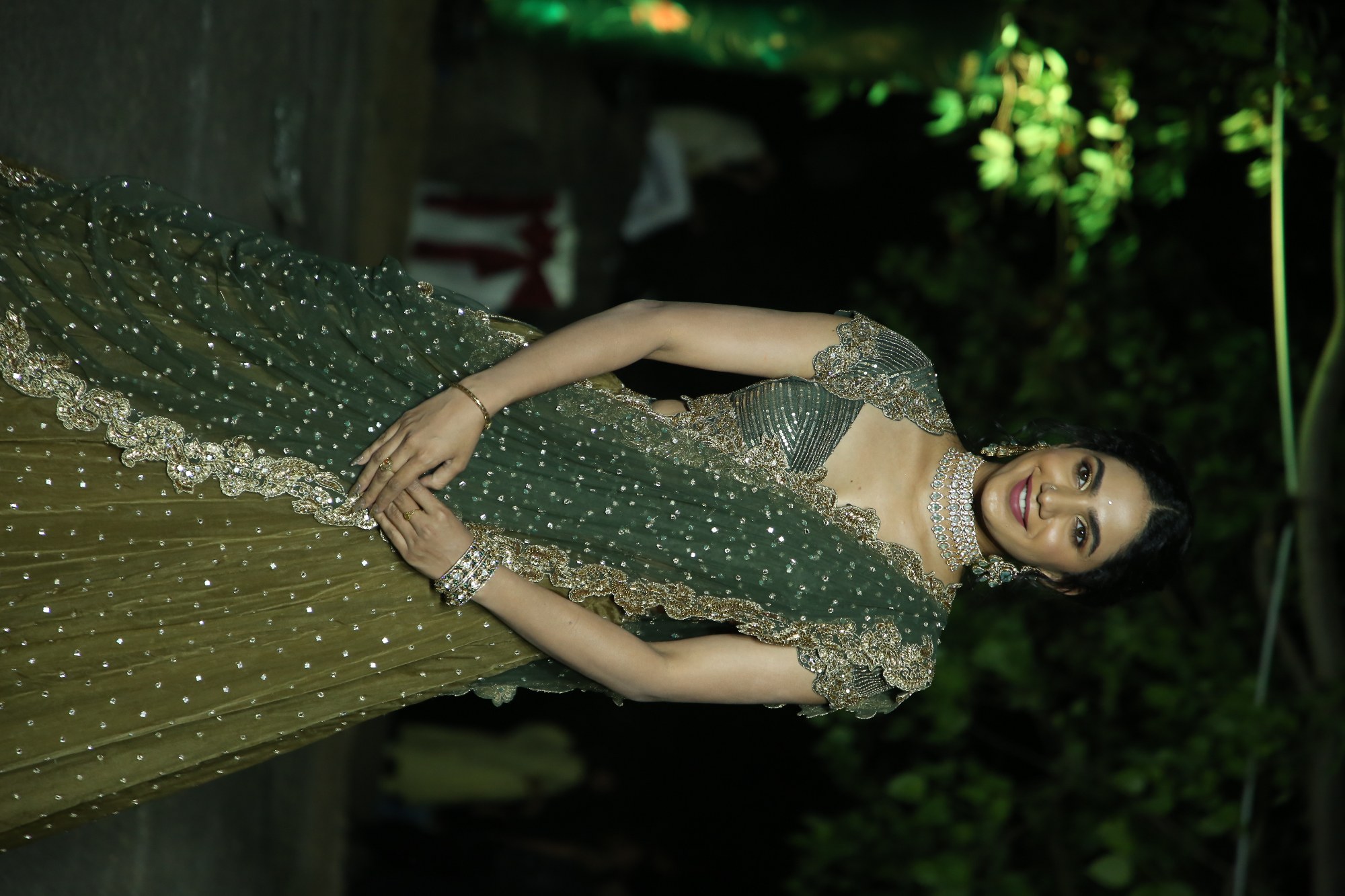 Deepa Thomas in graceful attire with perfect blend of tradition