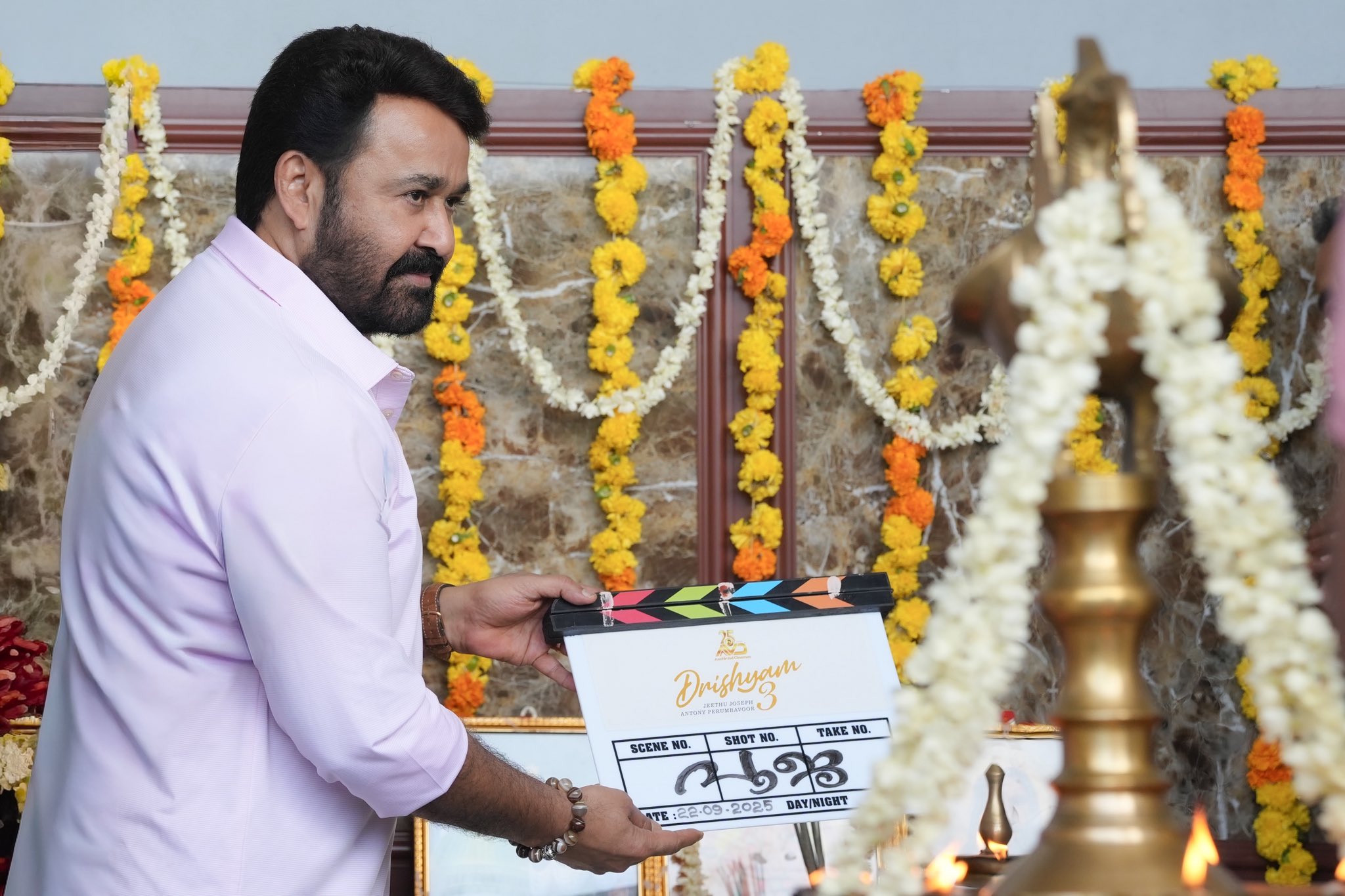 Drishyam 3 shooting begins film set