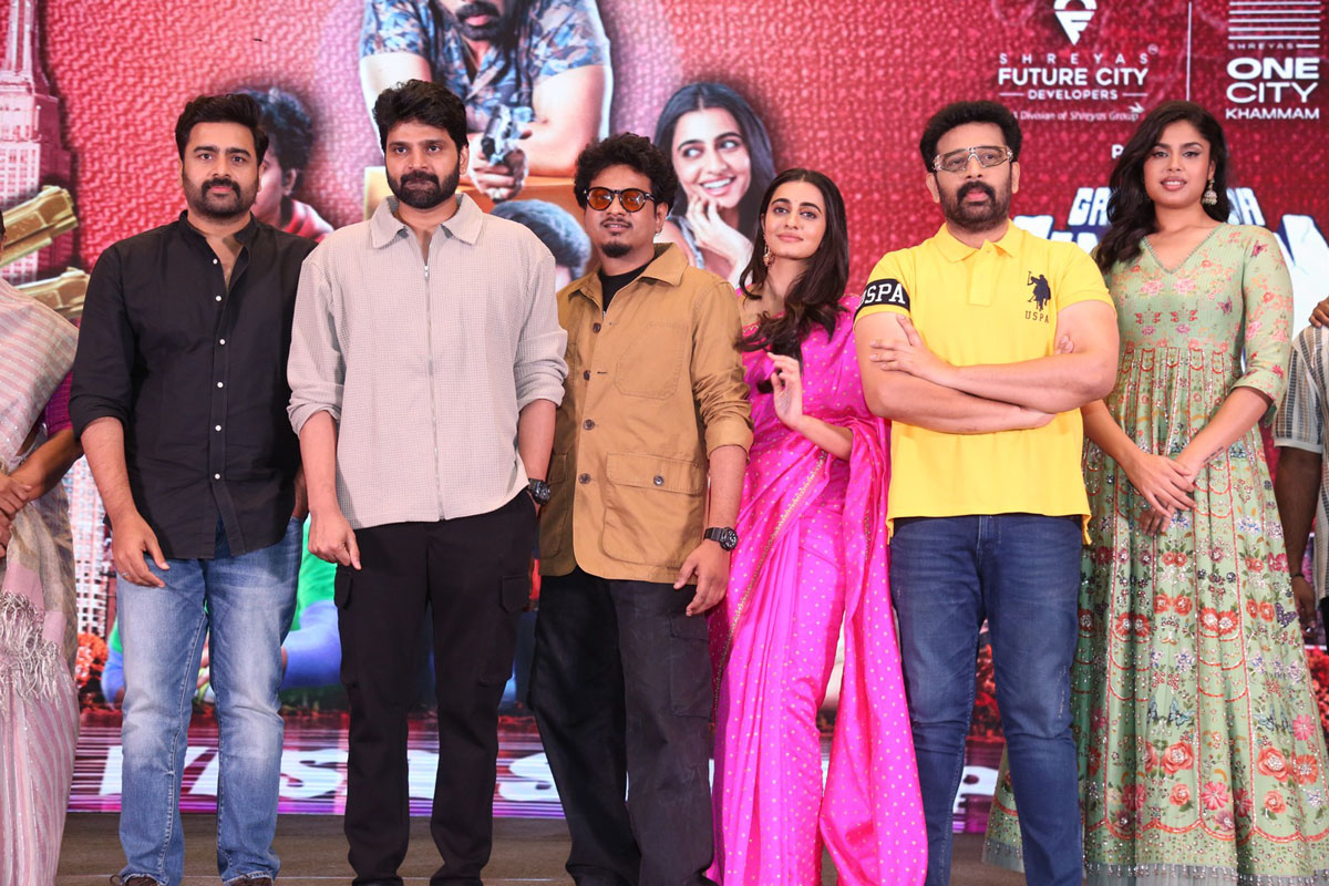 Nara Rohith Sree Vishnu Kasyap Sreenivas group pose