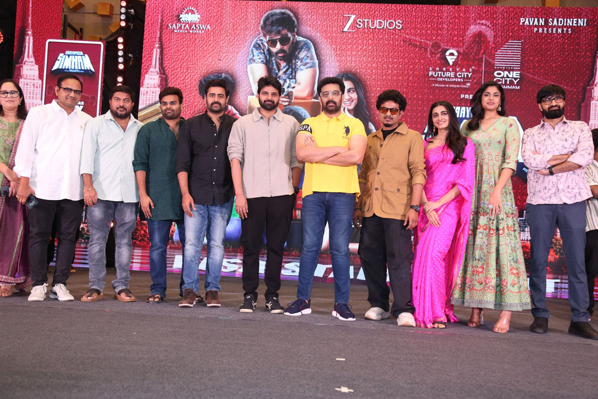 film team group photo at event