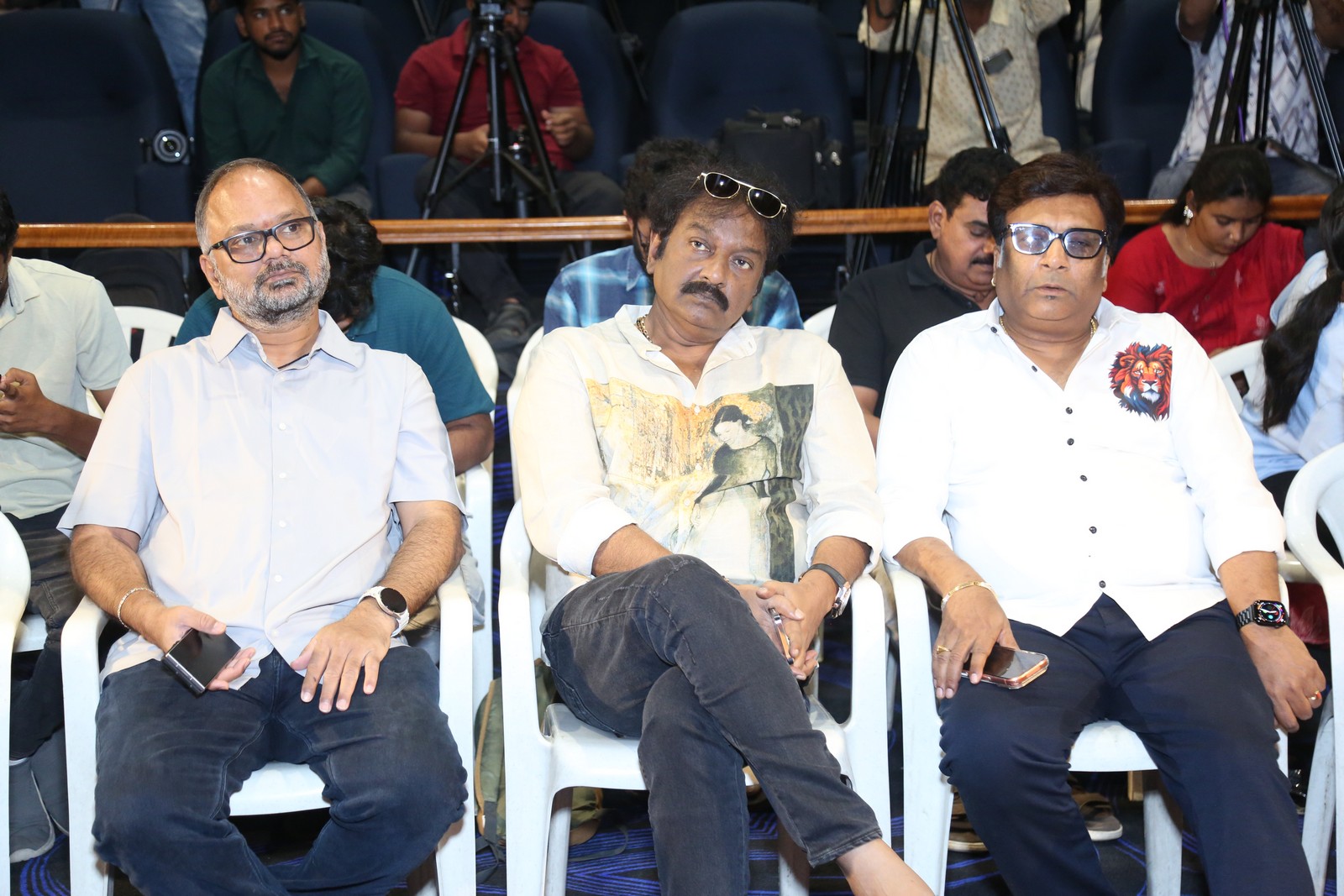 VV Vinayak Kona Venkat seated at event