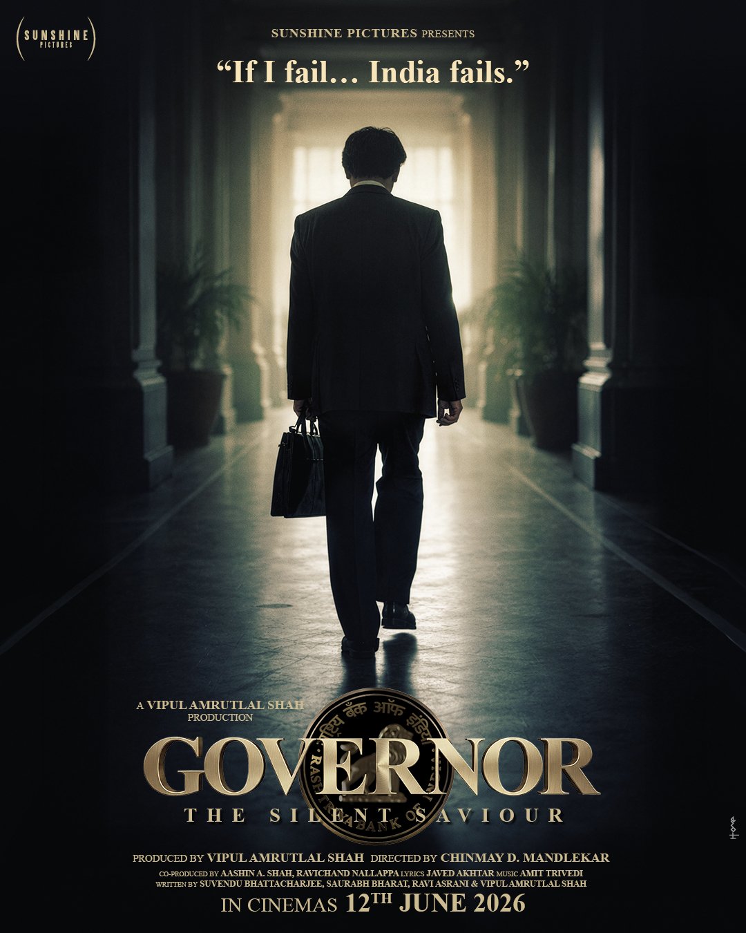 Announcement poster of Governor The Silent Saviour with lead cast details