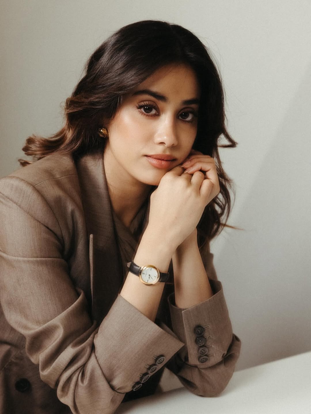 Janhvi Kapoor monochrome Elie Saab look Geneva event